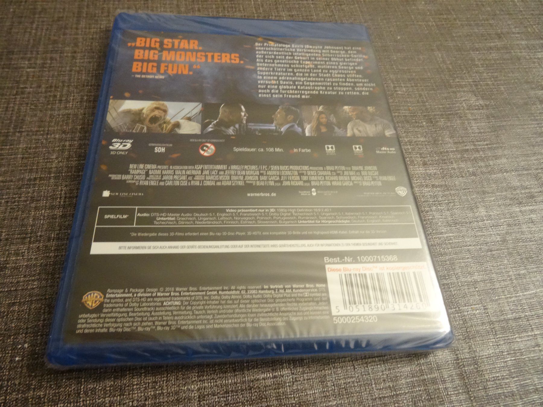 Tutti i DVDs: Blu-ray 3D Rampage Big Meets Bigger neuware – Nuovo e nell'imballaggio originale da Olten venduto da Disc-Verkauf 1