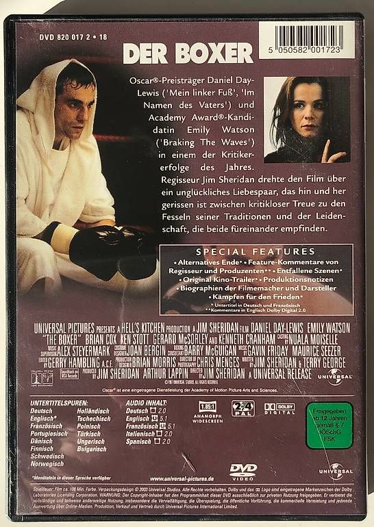 Tutti i DVDs: Der Boxer - DVD - Daniel Day-Lewis – Usato da Aesch ZH venduto da Buckwild 1