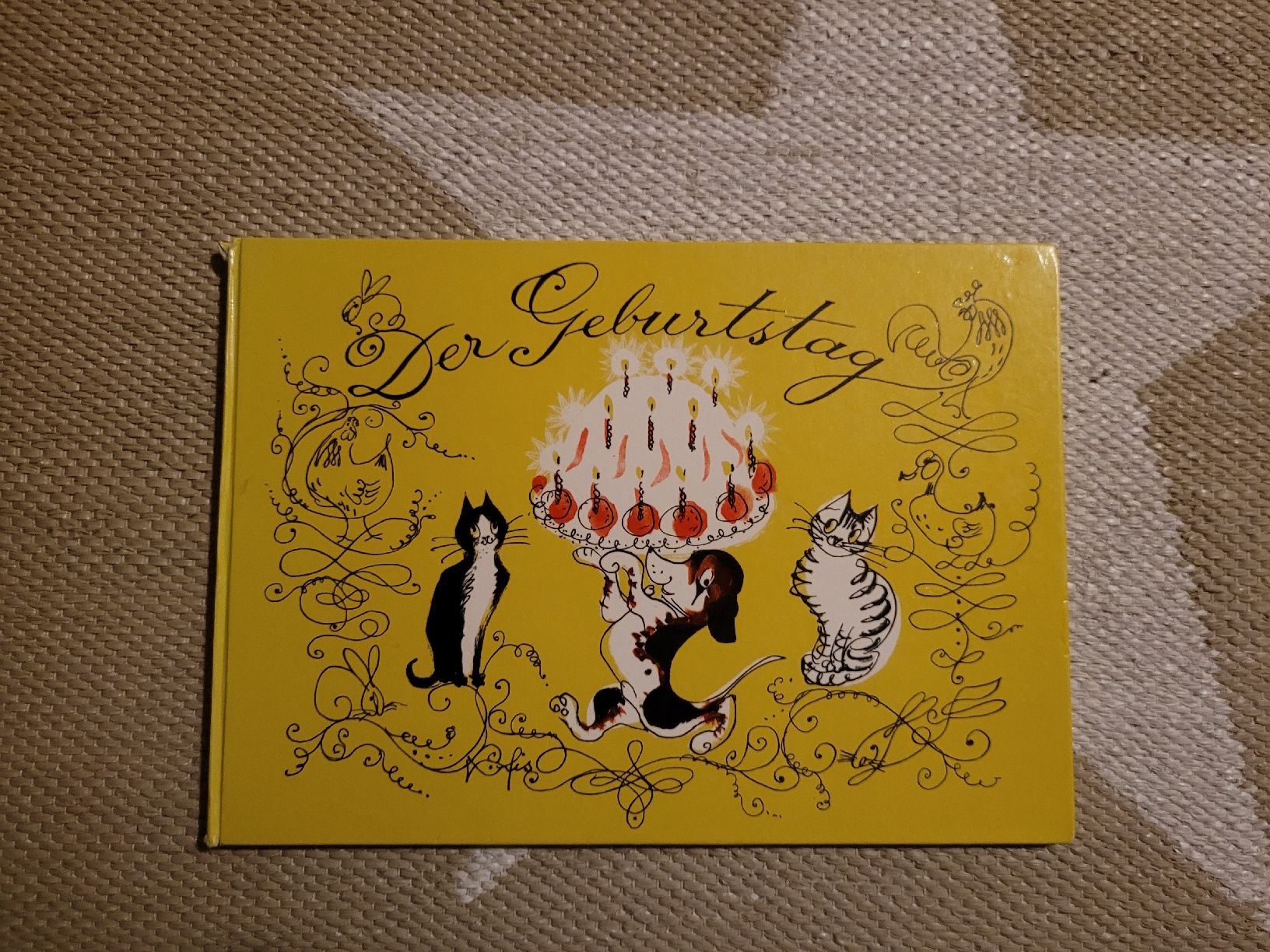 Libri: Kinderbuch "Der Geburtstag" mit Katzen und Hund – Usato da Perlen venduto da Safari_23