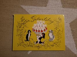 Kinderbuch "Der Geburtstag" mit Katzen und Hund