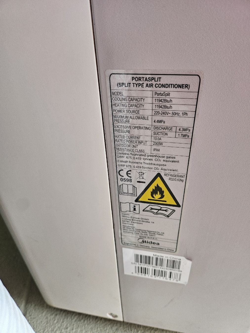 Condizionatori: Klimageràte Midea portasplit  – Usato da dulliken venduto da five66 4