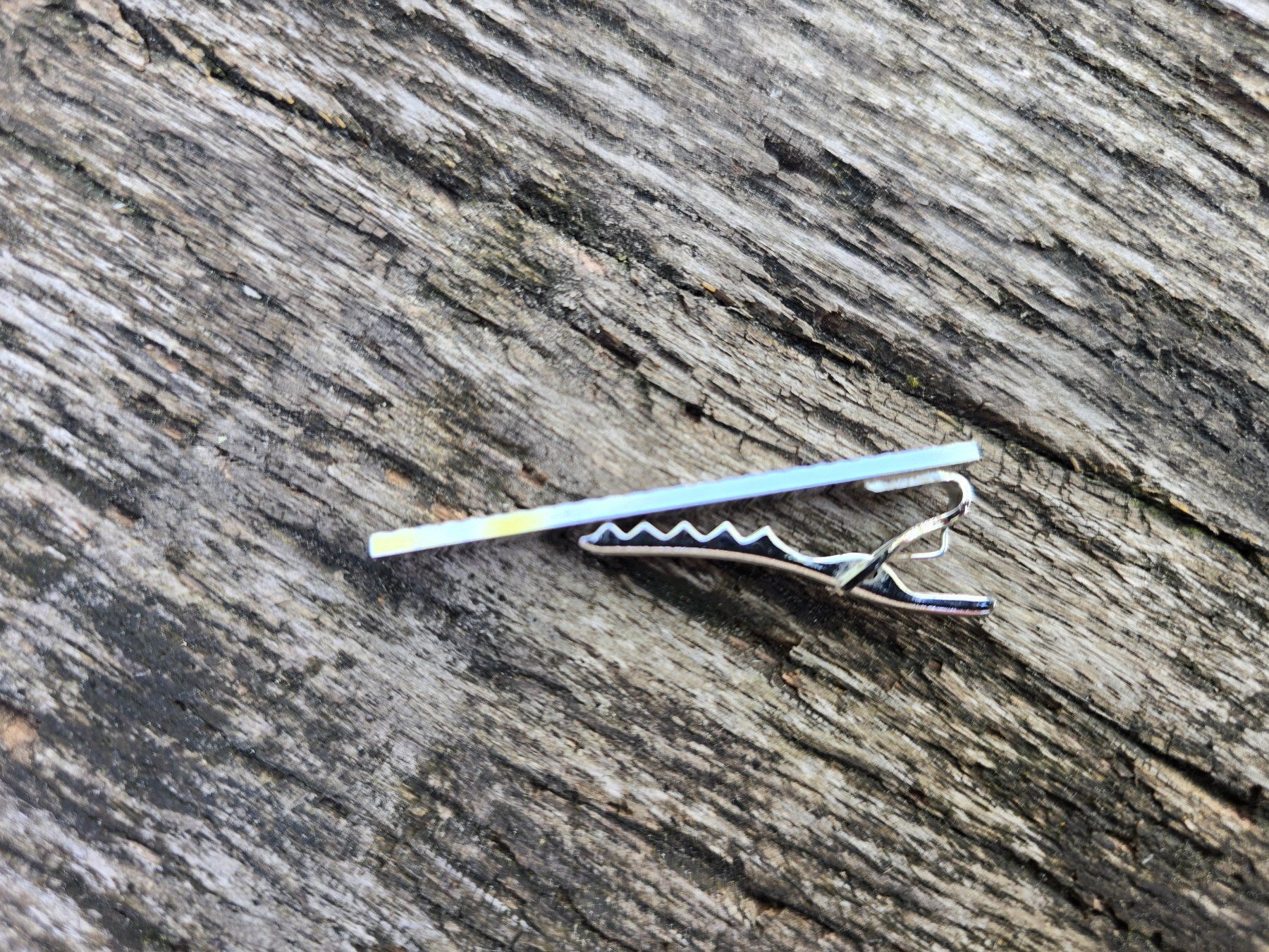 Krawatten: Accessoires: Krawattennadel silber gestreift – Neu (gemäss Beschreibung) aus Romanshorn von Rachacha 2