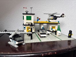 Vintage Lego Polizeistation und Hubschrauber | 381 & 618