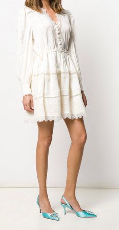 Self portrait lace trimmed dress , perfect condition, uk8