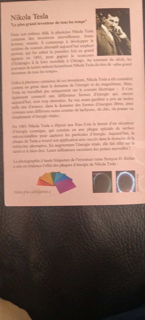 Autres soins du corps: plaque energie tesla – Neuf avec emballage d'origine à St-Imier par cha_5lnt 5