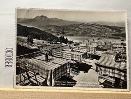 AK von Hotel Zuherberg mit Bergpanorama