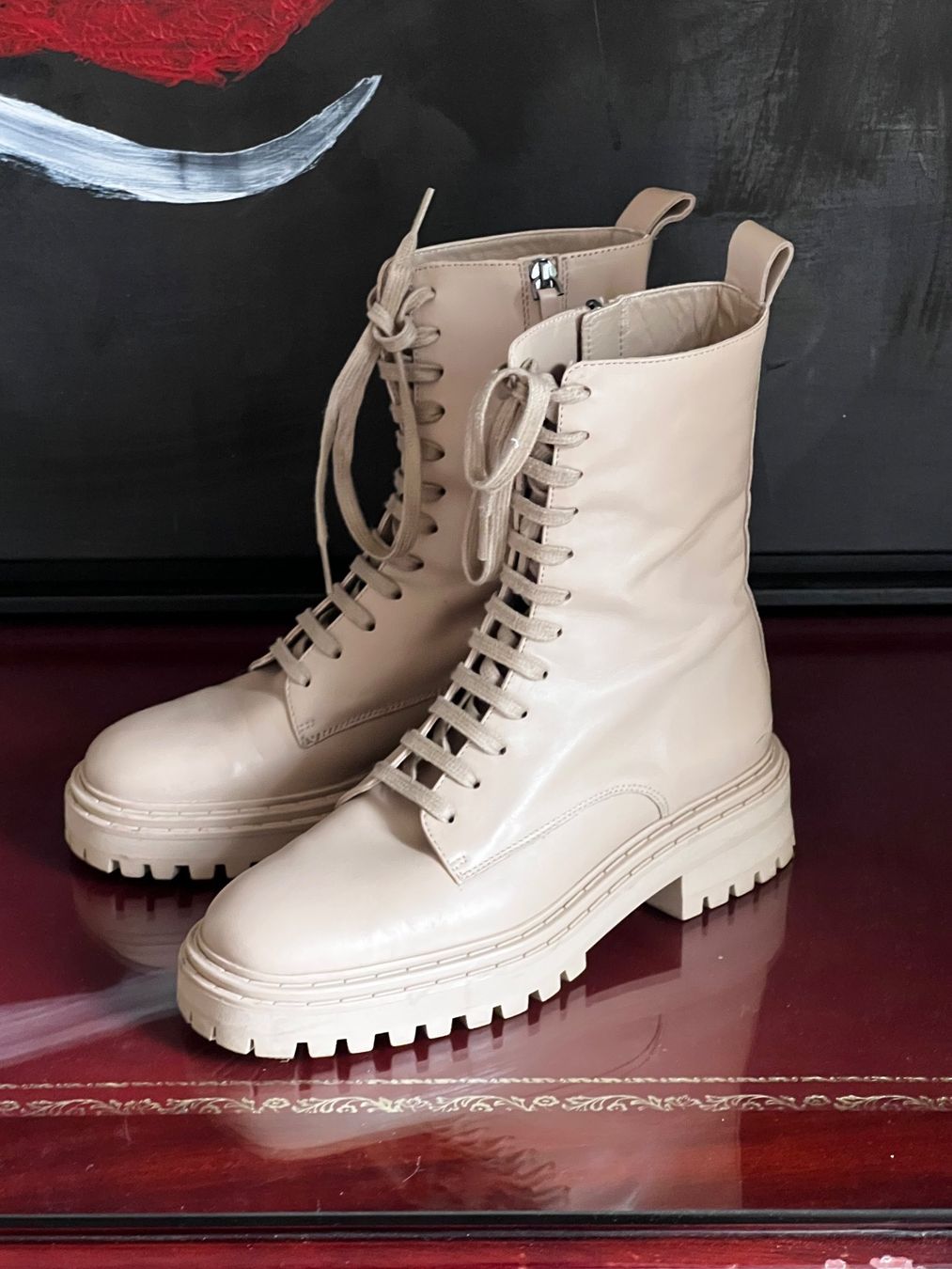 Massimo Dutti Scarpe da donna: Stiefeletten aus echtem Leder, Gr.39 – Nuovo (secondo la descrizione) da Oberwil BL venduto da AnnaFriedrich
