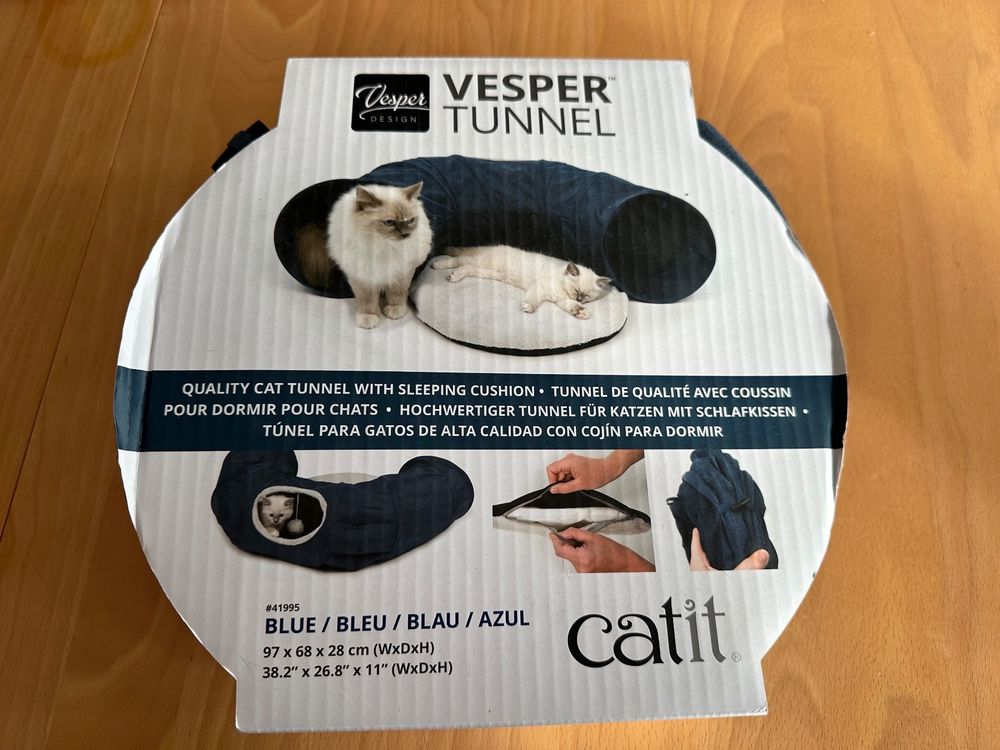 Cat Popp Uppp Zelt - Faltbarer Katzenwürfel Mit 3 Öffnungen