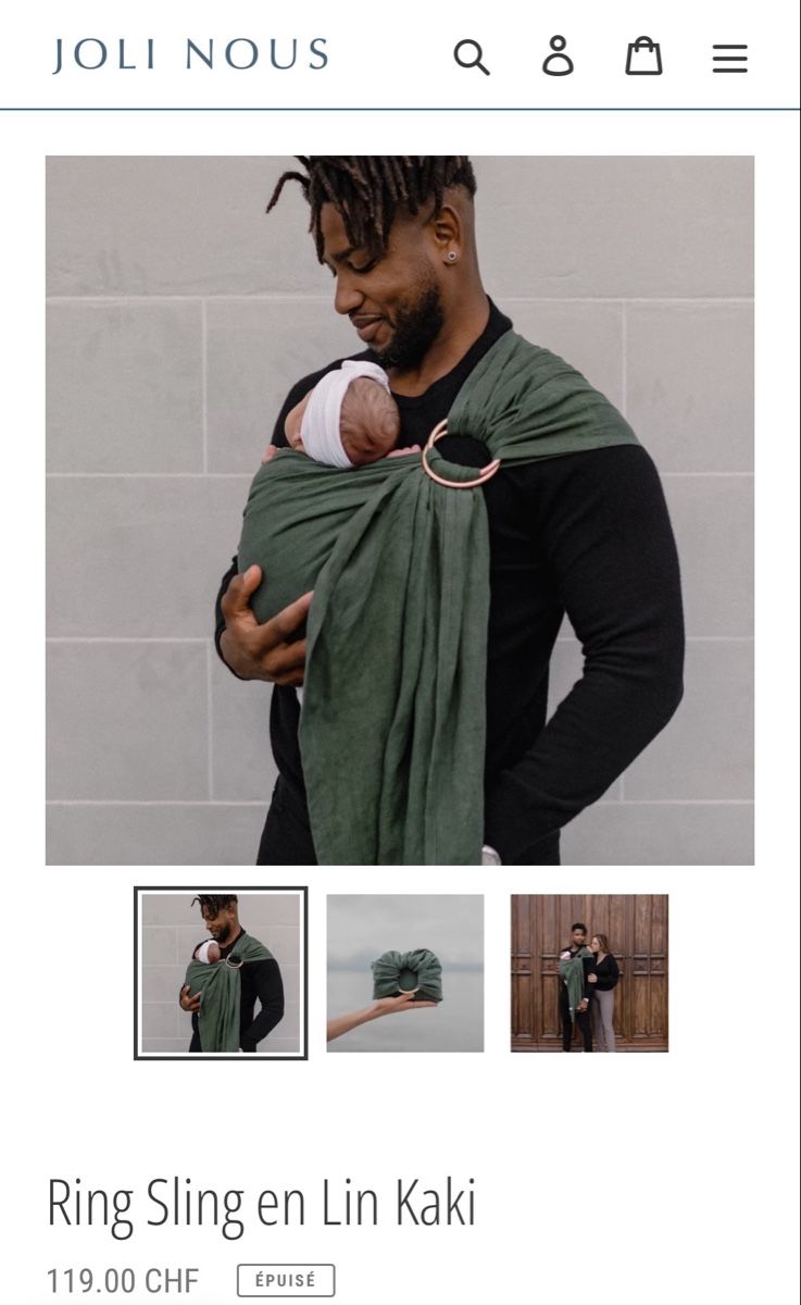 Marsupi portabebè: Ring sling Joli Nous – Usato da Lausanne venduto da mar_fk9q