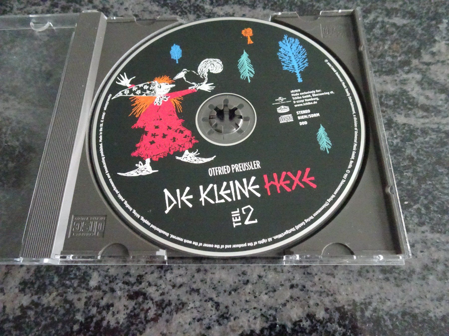 CD: Die kleine Hexe Teil 1+2/  Total 2 CD.  CD kontrolliert io – Usato da Zürich venduto da Roulet 3