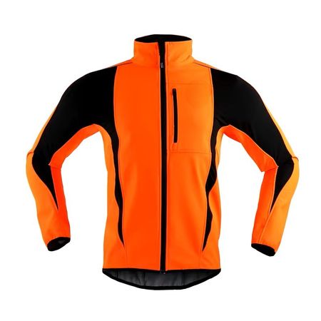 Winter Velo Jacke (orange) winddicht u wasserabweisend (XXL)