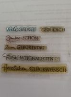 Stempel Set - Grüsse, Geburtstag, Weihnachten, Danke!