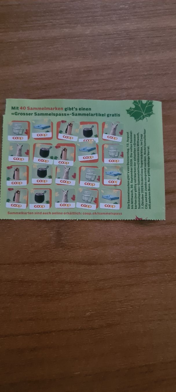 Coop Raccolte di bollini & punti: Coop Sammelpass 44 Marken – Nuovo e nell'imballaggio originale da Urtenen-Schönbühl venduto da ocraM82 1