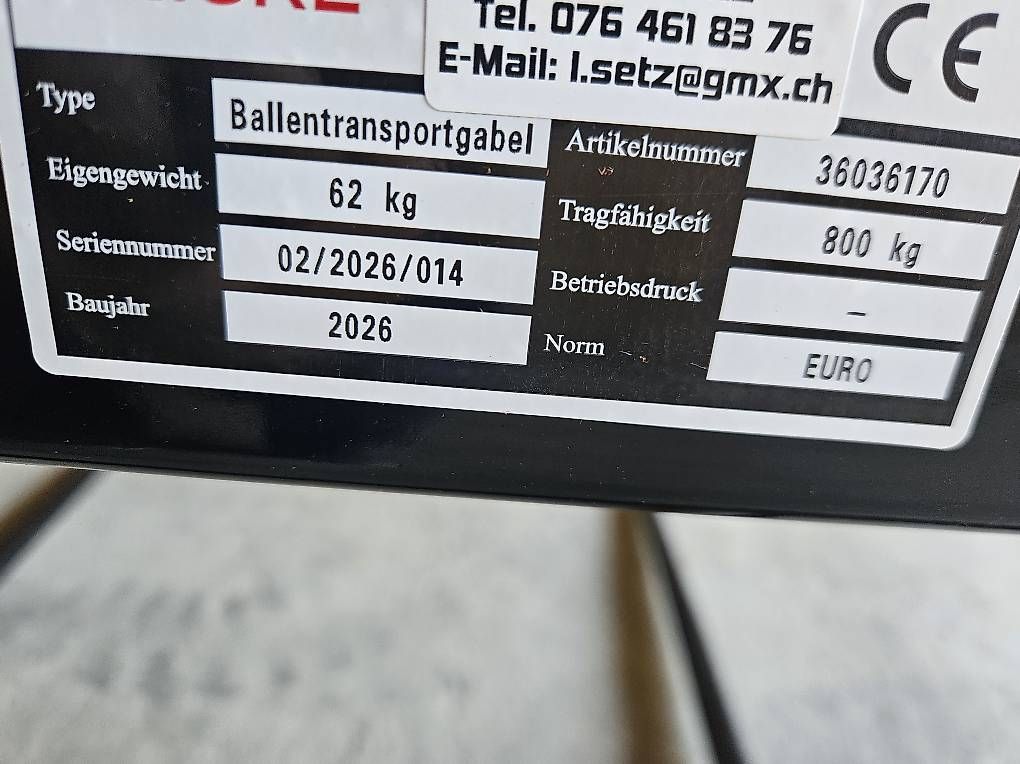 Bobcat Hoflader: Ballenspitz mit Bobcat Aufnahme – Neu (gemäss Beschreibung) aus Melchnau von set_69fv 2