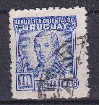 Tutti i francobolli: Timbre Uruguay 1945, Jose Ellauri, obl. – Usato da Blonay venduto da Leglaude_01