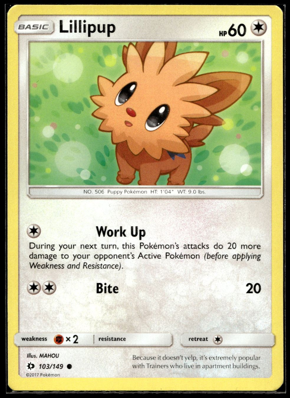 Pokémon Carte collezionabili: lillipup (SUM EN 103/149) – Nuovo (secondo la descrizione) da Affoltern am Albis venduto da Chiesa_5