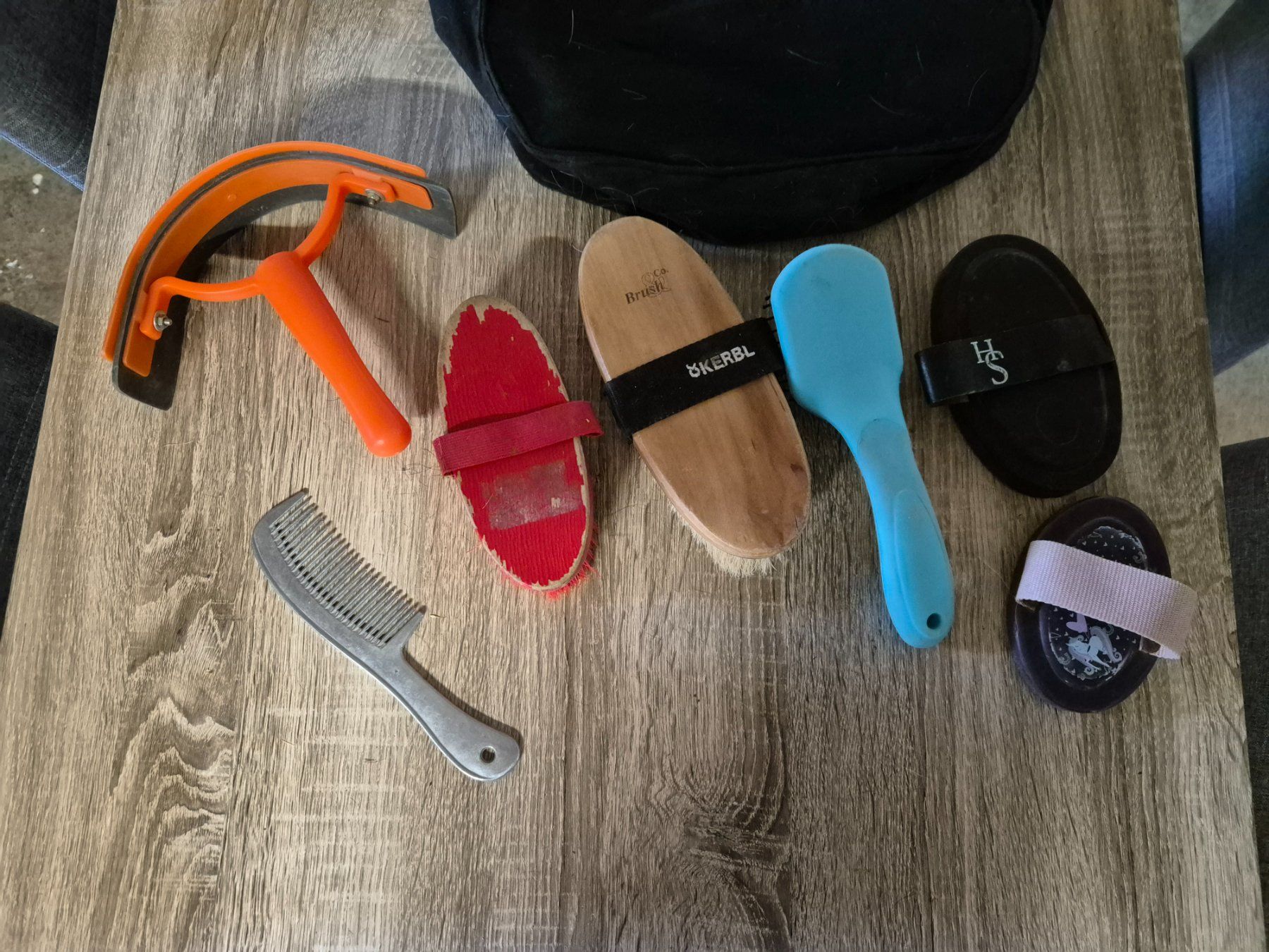 Briglie & Cavezze: Putztasche / Putzbox mit Zubehör / Bürsten – Nuovo (secondo la descrizione) da Meggen venduto da Orrinka20 1