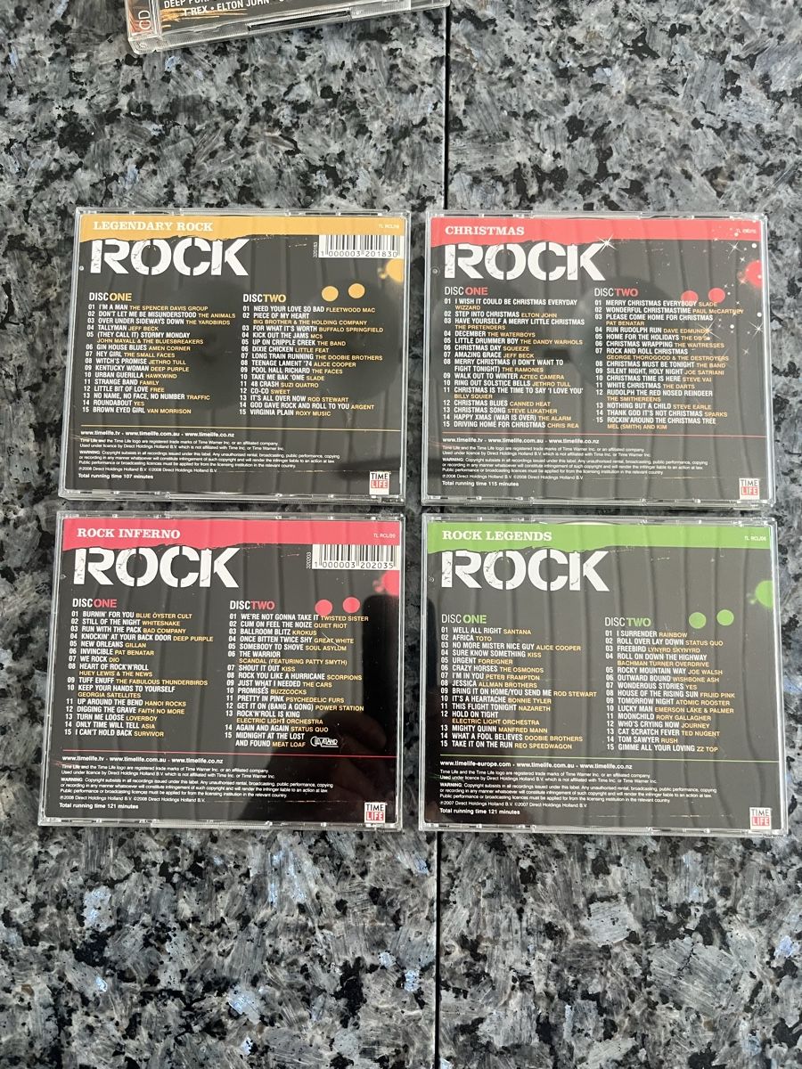 CD: 42 CD Rares Rock 2008 diverses compilations  état impeccable – Usato da Crissier venduto da Texavery01 2