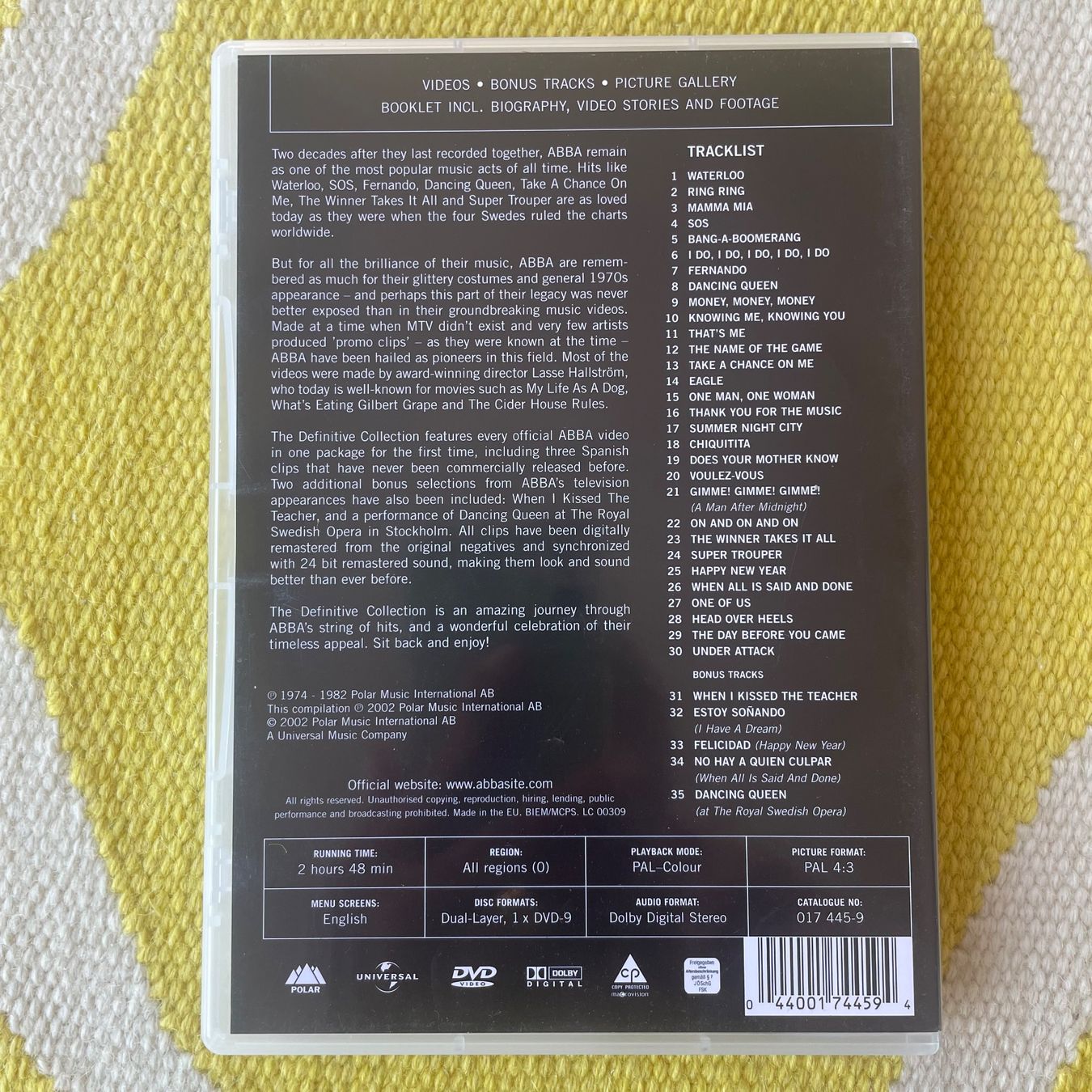 Alle DVDs: ABBA-DVD THE DEFINITIVE COLLECTION – Gebraucht aus Rorschacherberg von CD-Roli 1