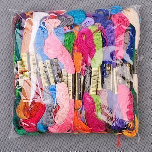 Lana: Stickgarn 100 Farben Naehgarn Embroidery, 6 Stränge, 8M – Nuovo (secondo la descrizione) da Thun venduto da yesky 4