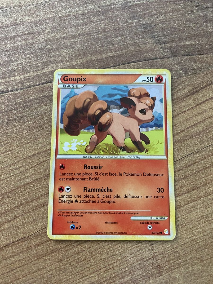 Pokémon Carte collezionabili: Carte Pokémon Goupix - Edition de base 87/123 – Usato da Rossemaison venduto da Carduelis