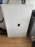Aktenschrank mit 4 Böden 90 × 140 cm grau