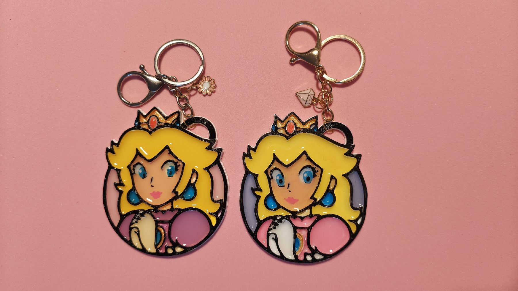 Schlüsselanhänger & - bänder: Porte-clés Peach fait main – Gebraucht aus Domdidier von Nina_Atelier 3