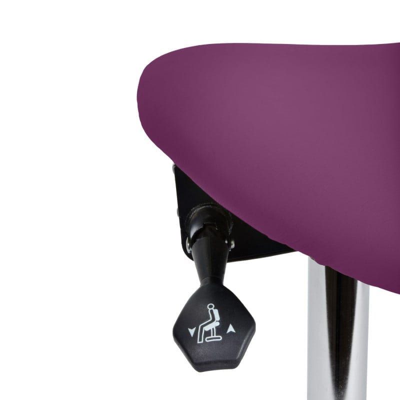Sgabelli: Praxis Drehhocker mit kippbarem Sattelsitz magenta – Nuovo e nell'imballaggio originale da Schaffhausen venduto da Praxis-Nova 4