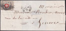 1851: Nr.11 auf Brief, fehlerfreie NEUENBURG; Kat: 10'000.-+