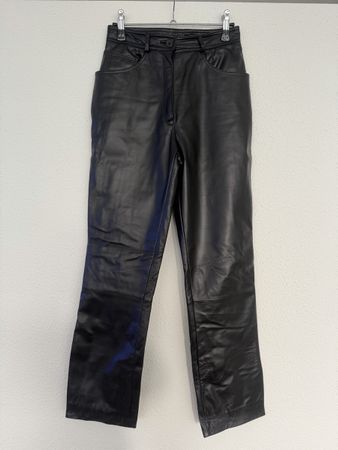 Damen Echtlederhose Schwarz Gr. 36 – 100% Leder