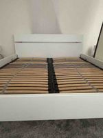Holzbett Weiss 180x200 cm inkl. 2 Lattenroste | Guter Zustan