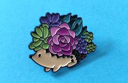 Igel-Blumen Pin ca. 3 cm Süsses Geschenk - Muttertag💝