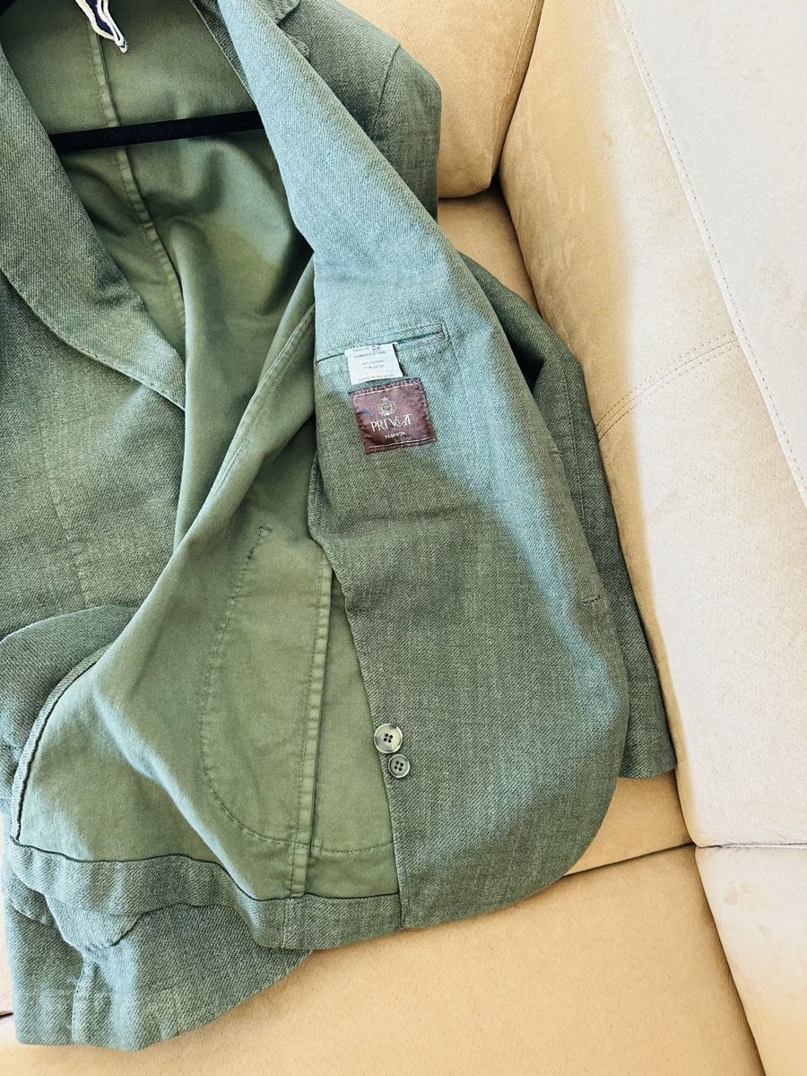 Jacken: Giacca uomo taglia 52 = 48 EU verde  cotone elastan – Gebraucht aus Cureglia von myr_9v25 3