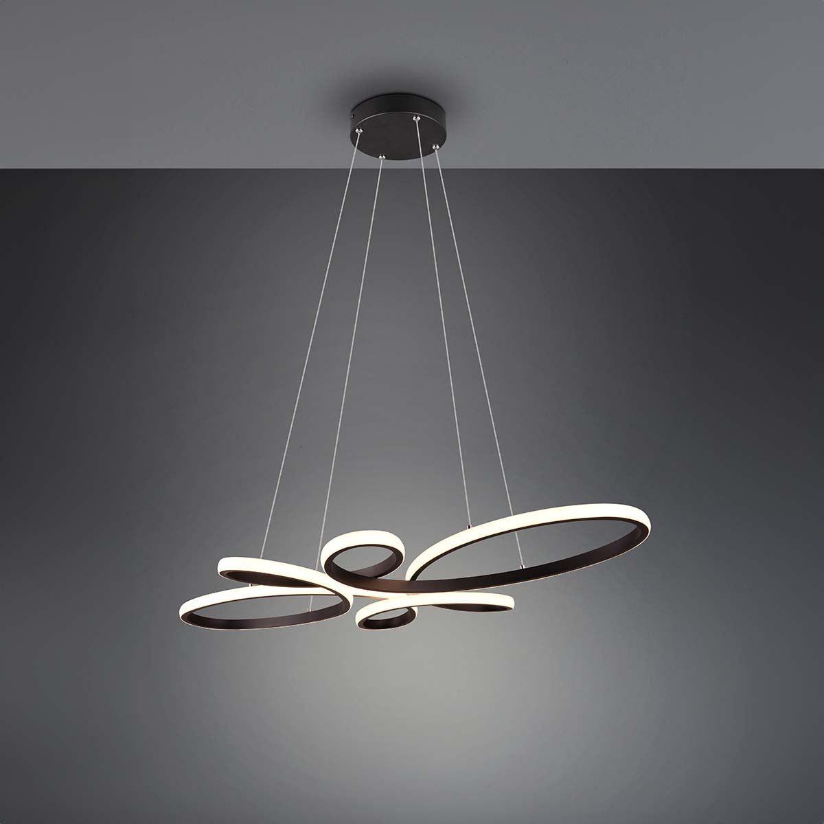 Lampadari & plafoniere: LED Pendelleuchte, Schwarz, 83 x 45 cm – Nuovo (secondo la descrizione) da Kreuzlingen venduto da Smart-Light