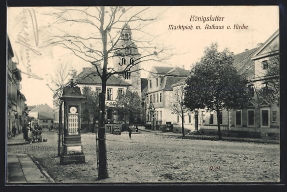 Ansichtskarten: Königslutter, Marktplatz mit Rathaus un – Gebraucht aus Berlin von bartko-reher