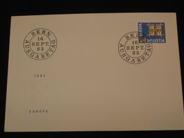 Werbemarken Europa FDC 1963 Nr. 401 "CEPT-Motiv"