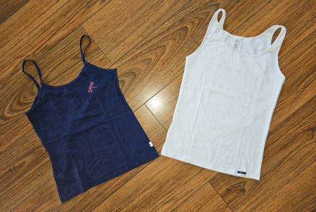 2x Girly Unterhemden SCHIESSER & SKINY - Gr. 164 / 176