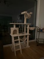 Cat Tree scratching post multi-level beige good condition