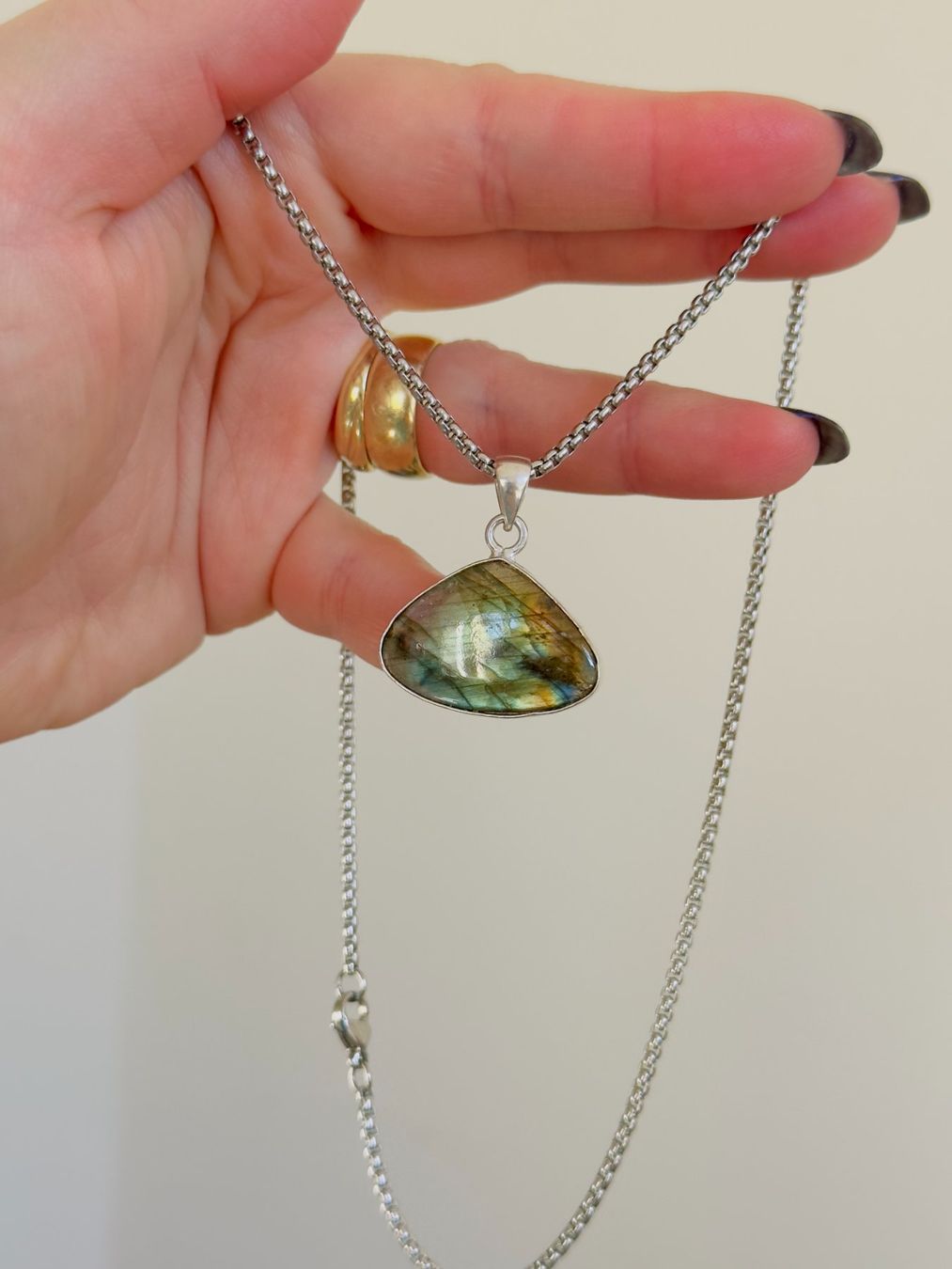 Catenine: Labradorite necklace – Nuovo e nell'imballaggio originale da Genève venduto da AGBERG 7
