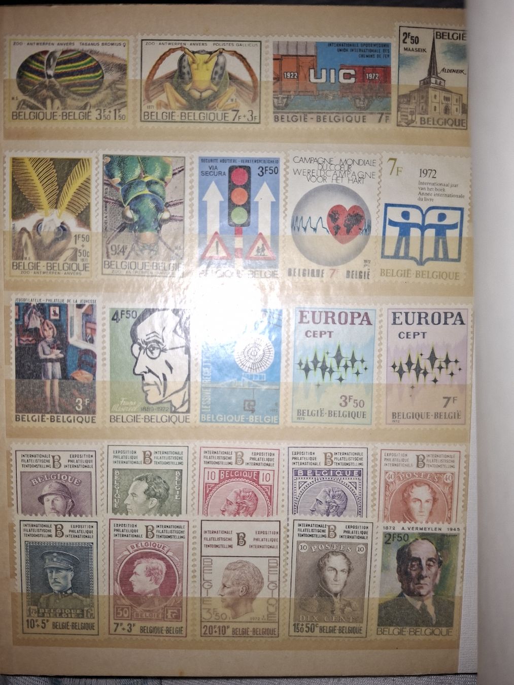 Tutti i francobolli: Sammlung Belgien  – Usato da Balgach venduto da SIMEON27 2