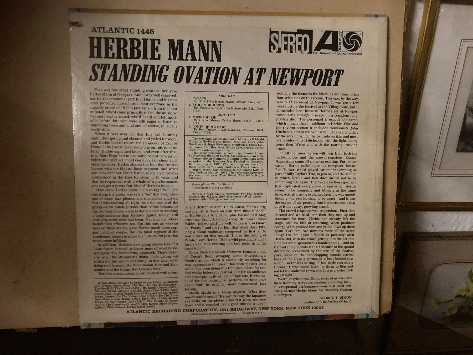 Schallplatten: Mann Herbie  - Un disco raro - Lp  1965 – Gebraucht aus zürich von papalapa 1