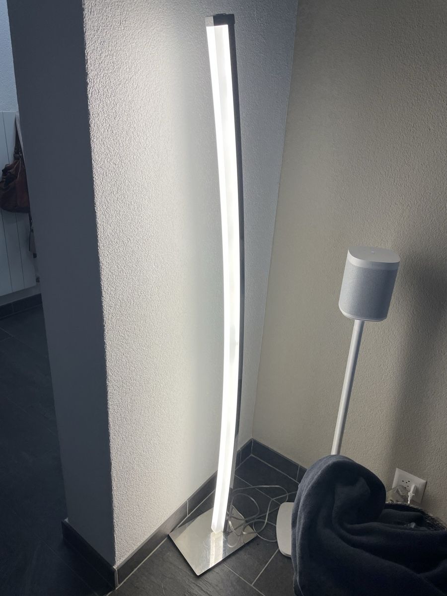 Lampade: LED Stehleuchte Bogenlampe Chrom Modern Designerlampe Leucht – Usato da Visp venduto da Stebar1966