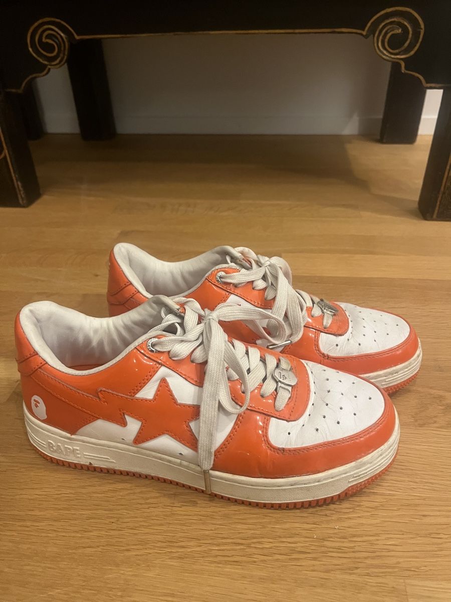 Bape Herrenschuhe: BAPE  orange white sneakers – Gebraucht aus Winterthur von 3mi_2kpf