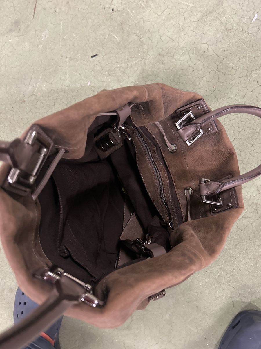 Borse da donna: Braune Wildleder Handtasche Damen – Usato da Mörschwil venduto da philmensa 1