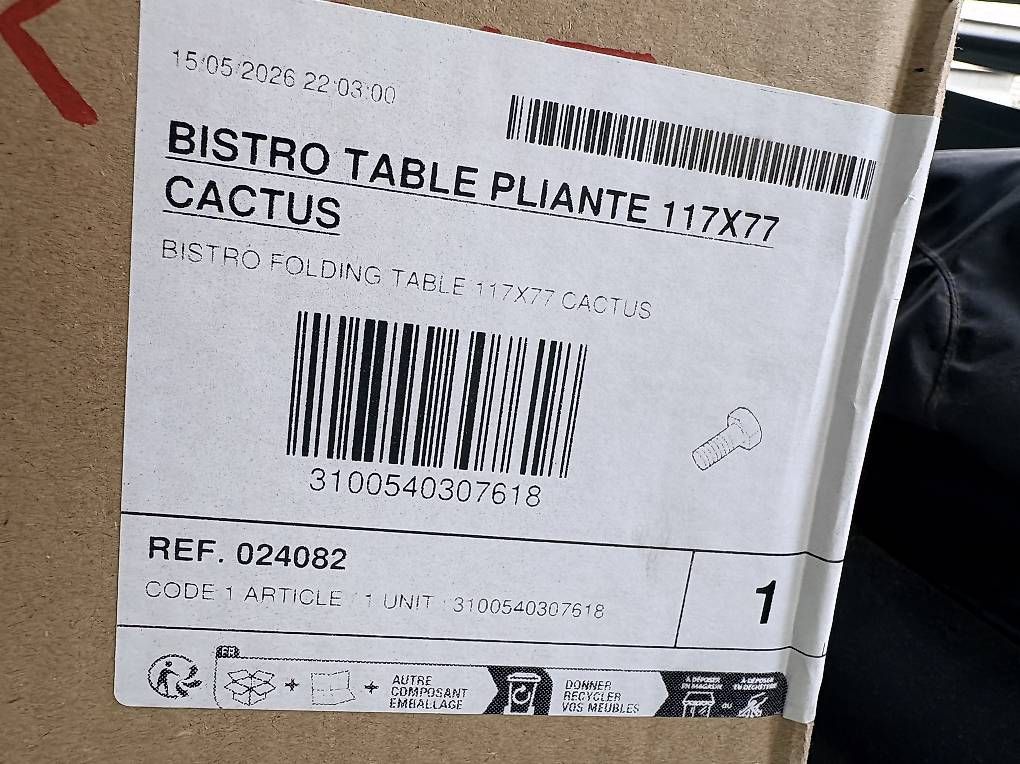 Fermob Tische: Table Fermob Bistro neuve 117x77 – Gebraucht aus Martigny von ritonlgazon 3