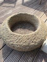 🏝️ 2 massive Lavastein-Vasen / Pflanzkübel aus Bali