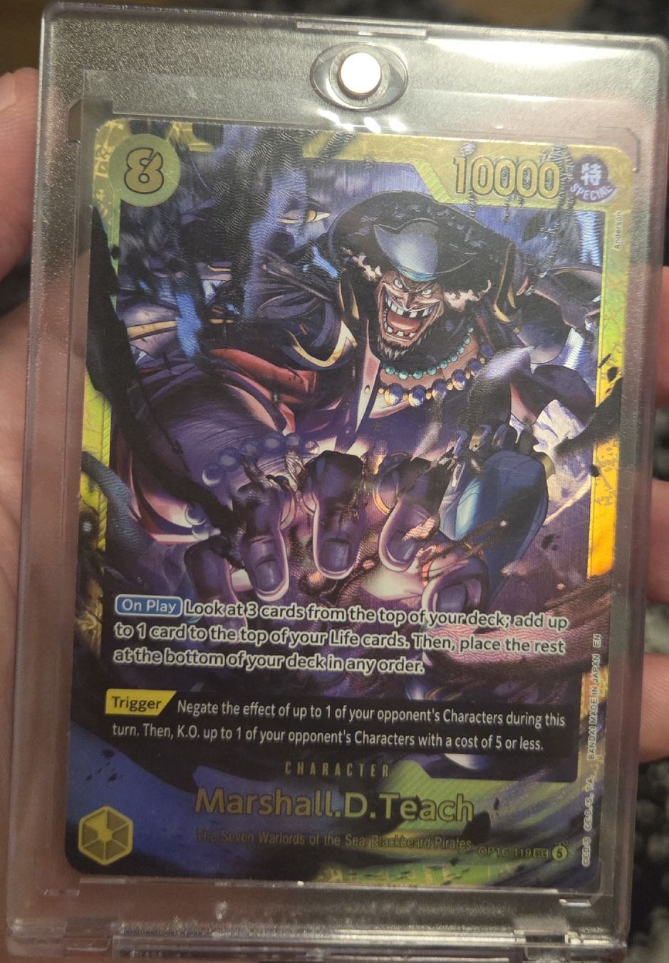 Bandai Sammelbilder & Trading cards: One Piece TCG Marshall.D.Teach OP16-119 SEC + Bulk – Neu (gemäss Beschreibung) aus Altstätten SG von lfc_xsf9