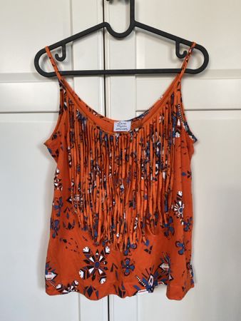 Zara Orange Boho Tank Top
