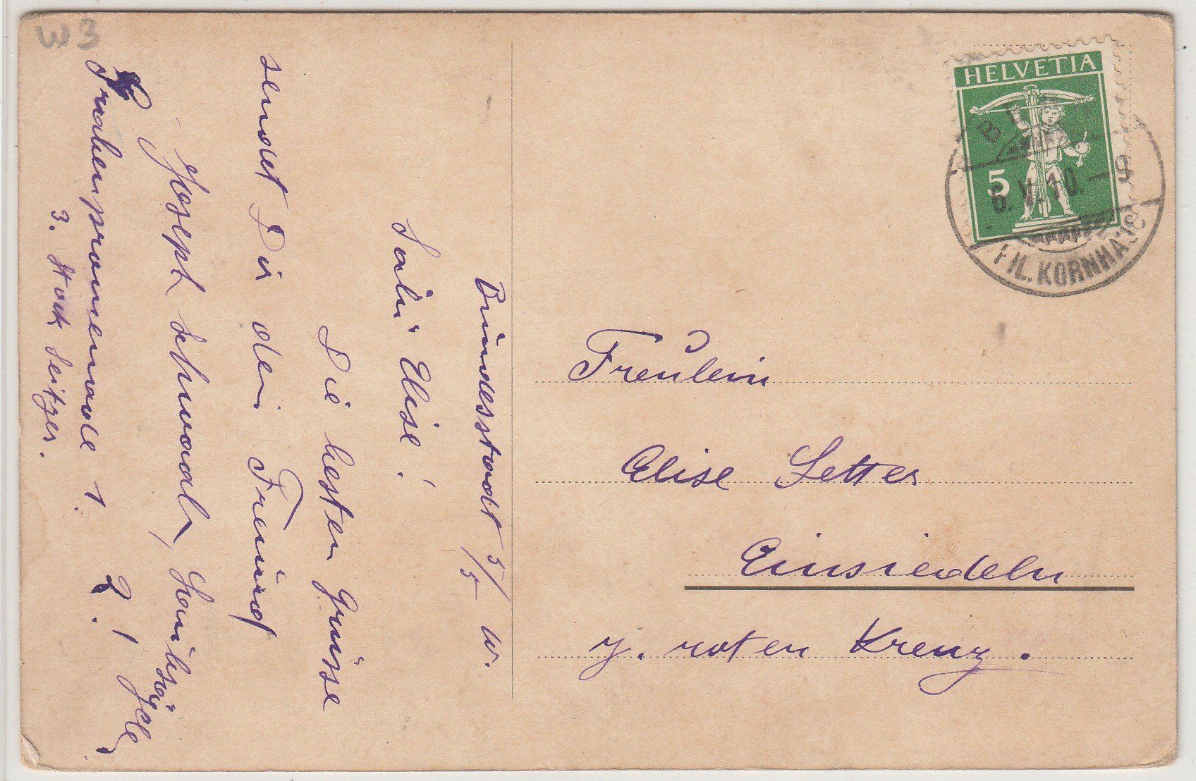 Cartoline postali: AK Bern Ballonaufnahme BE 1910 – Usato da Herrliberg venduto da Lfrifda 1
