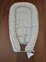 Baby Nestchen Sterne Grau Weiss